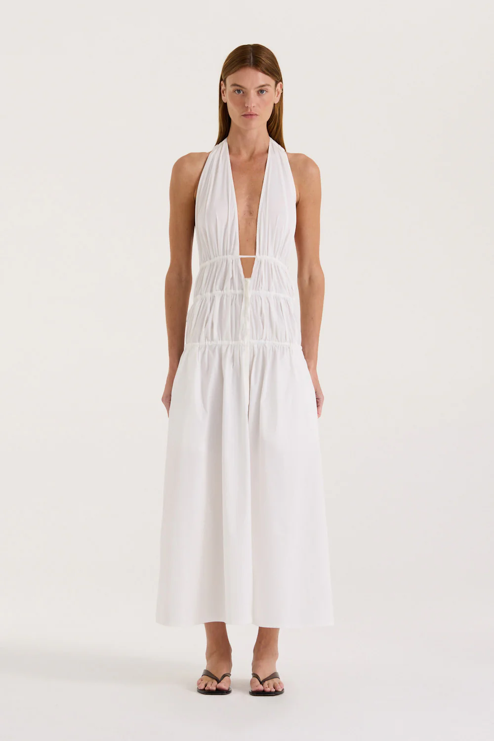 Mirabel Ruched Maxi Dress - Image 5