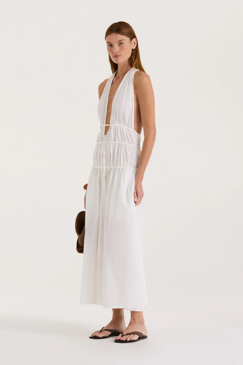 Mirabel Ruched Maxi Dress - Image 6